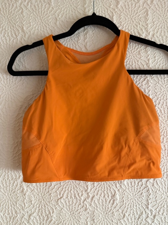 lululemon athletica Tops - lululemon athletica High-Neck Crop Tank in Bright Orange